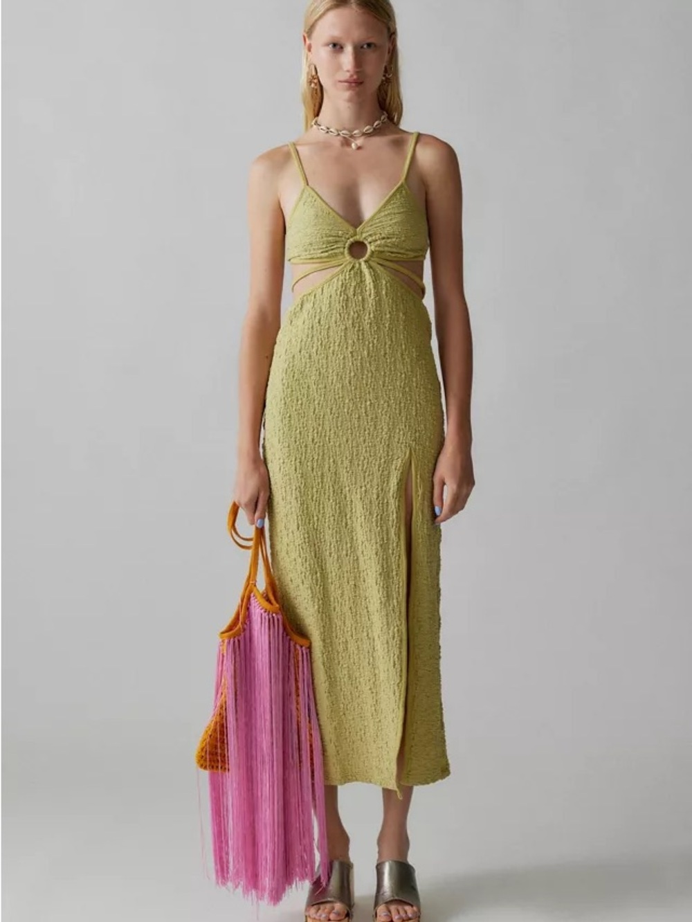 UO Katara strappy cutout midi dress